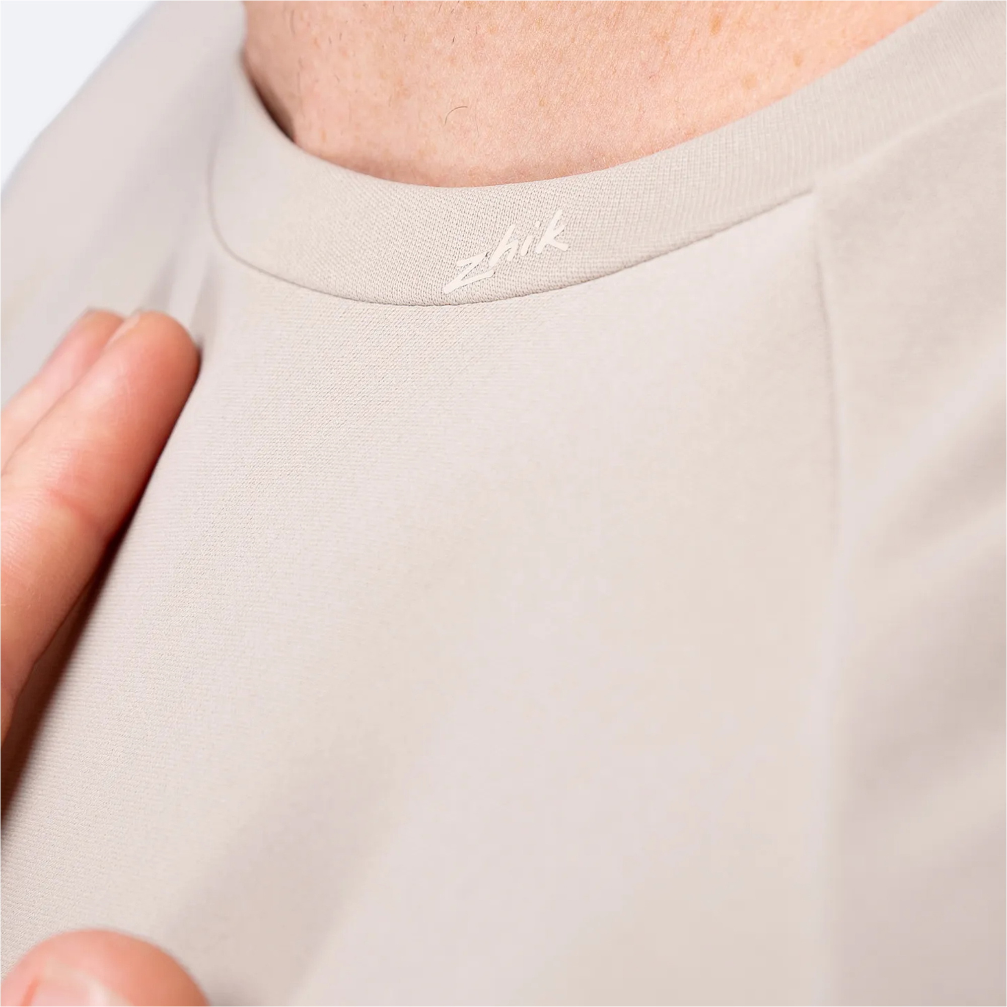 2026 Zhik Mens UVActive Long Sleeve Tech Top ATP-0071-M-STN - Stone